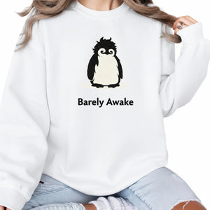 Existing, Not Thriving Barely Awake Penguin Trending Sweatshirt - PW5000