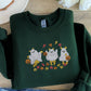 Retro Pooh Ghost Halloween Sweatshirt, Funny Pooh Ghost Embroidered Sweater, Vintage Fall Halloween Jumper, Spooky Season, Halloween Outfits