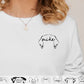 Dog Ears Personalised Outline Hoodie, Custom Pet Sketch Printed Matching Sweatshirt, Pet Remembrance Gift Dog Owner Jumper,