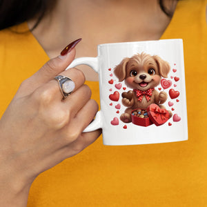 Love My Dog Valentine's Day Mug -PA421