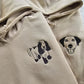 Custom Photo Hoodie, Embroidered Dog Outline Sketch on Jumper, Personalised Pet Portrait From Picture Sweatshirt, Dog Mom Hoody, Couple Gift