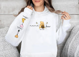 Mama Bear Hoodies. Personalised Mum Hoodie with Children Names on Sleeve. Mama Bear Jumpers, Hooded Sweaters for New Mum. Mother's Day Gifts