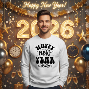 Trendy Happy New Year Sweatshirt - P6871