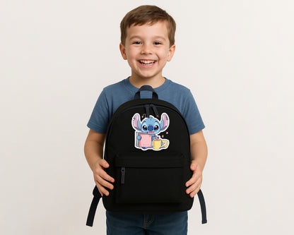 Stitch Kids Backpack, Cute Cartoon Printed Back To School Bag For Boys & Girls, Disney Fashion Schoolbag M8477