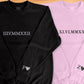 Personalised Anniversary Sweatshirt, Roman Numeral Date Initial Heart Embroidered Sweater, One Year Anniversary Gifts, His and Hers Hoodies