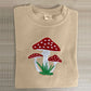 Embroidered Mushroom Hoodie, Magic Mushroom Embroidery Crewneck Jumper, Botanical Plant Nature Lover Shroom Womens Top, Frog Unisex Sweater