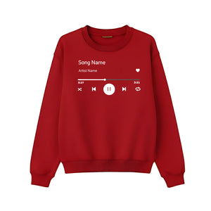 My Life’s Playlist Personalised Printed Sweatshirt - PW1001