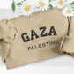 Gaza Palestine Sweater, Embroidered Gaza Palestine Sweatshirt, Support For Palestine, Freedom Gaza Protest Shirt, Adult Size Crewneck Jumper