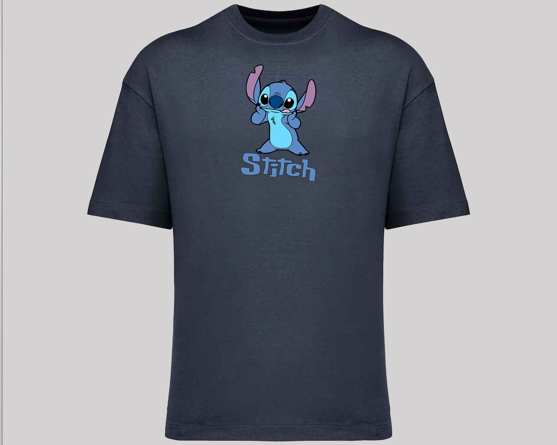Stitch T-Shirt, Cute Alien Oversized Tee for Fans,100% Organic Cotton Unisex Graphic Shirt, Cool Cartoon Shirt for Stitch Lovers M8404