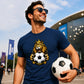 Gold Crown King Lion football tournament unisex t-shirt