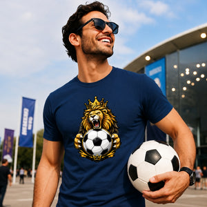 Gold Crown King Lion football tournament unisex t-shirt