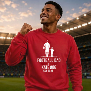 Personalized Family Football Soccer Dad unisex sweatshirt New FiFa Mockup Dad