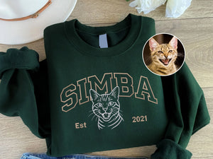 Unique Sketch Graphic Sweatshirt, Casual Unisex Pullover, Durable and Fashionable Everyday Clothing E540