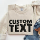Custom Puff Print Sweatshirt, Personalised Embossed Print Crewnecks, Custom Team Name School Mascot Jumper, Personalised Gifts, Gift for Her