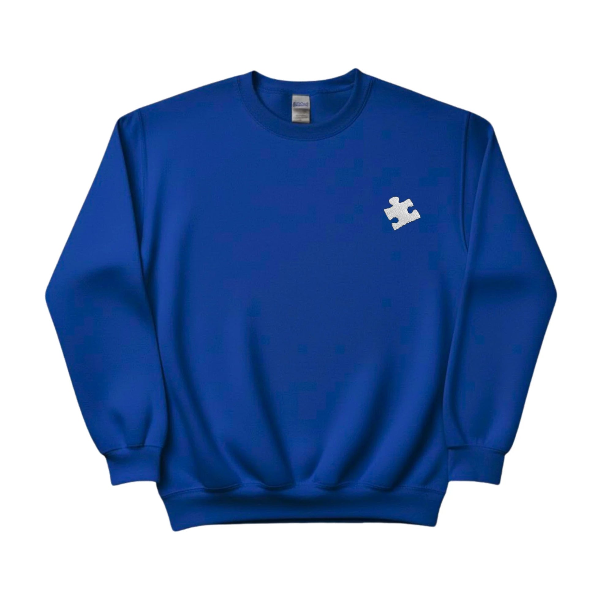 Heart Puzzle Sketch Embroidery SweatShirt - EWB103