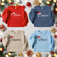 Personalised Christmas Sweatshirt with Custom Name & Santa Hat PW236