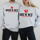 My Perfect Match Couple Valentine’s Day Printed Sweatshirts-M2840