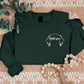 Dog Ears Personalised Outline Hoodie, Custom Pet Sketch Printed Matching Sweatshirt, Pet Remembrance Gift Dog Owner Jumper,