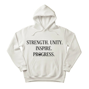 Strength. Unity. Inspire. Progress Women's Day Hoodie - PW535