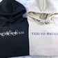 Personalise Embroider Initial Hoodie,1st Anniversary Roman Numeral Date Jumper, Customize Matching Embroidered Hoody, Unique Gift For Couple