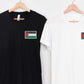 Palestine Flag Shirt, Embroidered Monogramed Flag Palestine Tshirt, Support Palestine Protest Adult Kids Tee, Save Gaza Free Palestine Top