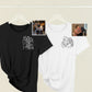 Portrait Sketch Design Tshirt, Trendy Graphic Pullover with Modern Casual Style E540