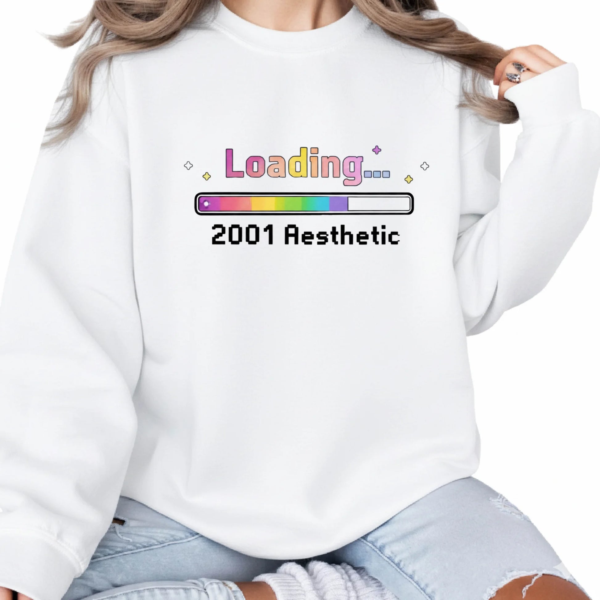 2001 Aesthetic Loading Birthday Sweatshirt - PW5032