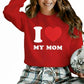 Custom I Love Text Printing Sweatshirt - PW1000