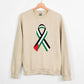 Freedom Palestine Sweatshirt, Palestine Flag Ribbon Sweater, Tribute To Palestine Muslims Jumper, Free Gaza Solidarity Protest Adult Shirts