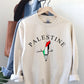 Palestine Sweatshirt, Free Palestine Flag Printed Sweater, Support Save Gaza Protest Save Palestine Clothing, Human Rights Freedom Jumper
