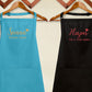 Personalised Cooking Chef Apron, Embroidered Custom Name Monogram Embroidered Apron With Pouch, Baking Aprons for Men Womens, Gift for Her