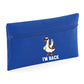 Back To School Kids Pencil Case, I’m Back Funny Duck Print, Durable & Stylish Storage Pouch For School Supplies Gift M8482