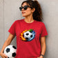 Hot Flame Ice Wave football tournament unisex t-shirt