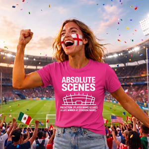Cute Absolute Scenes Personliase Football Tournament ladies Fit T-Shirt