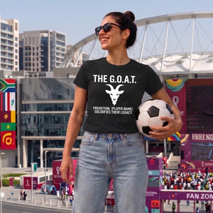 Personalise Player Graphic Football Tournament ladies Fit T-Shirt