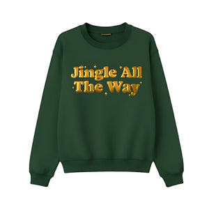 Jingle All The Way Puff Printing Sweatshirt-PUFF141
