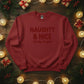 Naughty & Nice Christmas Sweatshirt