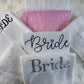 Bride Sweatshirt, Wifey Embroidered Crewneck Jumper, Maid of Honour Hubby Jumper, Couple Matching Hen Do Bachelor Party Wedding Gift for Mrs