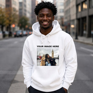 Charming custom image Photo Pullover unisex hoodie
