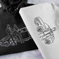 Custom Car Embroidered Photo Hoodie, Outline Car Portrait from Photo Jumper, Personalised Sketch Couples Hoody, Memorial Car Lover Guy Gift