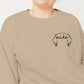 Dog Ears Personalised Outline Hoodie, Custom Pet Sketch Printed Matching Sweatshirt, Pet Remembrance Gift Dog Owner Jumper,