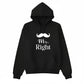 Mr Right Valentine’s Day Printed Hoodie - PW506