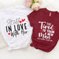 Funny Couple Bundle Valentine’s Day Printed T-Shirts-M2834
