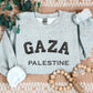 Gaza Palestine Sweater, Embroidered Gaza Palestine Sweatshirt, Support For Palestine, Freedom Gaza Protest Shirt, Adult Size Crewneck Jumper