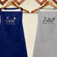 Personalised Cooking Chef Apron, Embroidered Custom Name Monogram Embroidered Apron With Pouch, Baking Aprons for Men Womens, Gift for Her