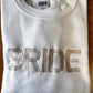 Bride Tribe Embroidered Sweater, Personalised Wife Jumper, Maid of Honour Team Bride Wedding Hen Party Couple Matching Gift idea Sweatshirt
