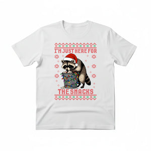 I'm just here for the Snacks Christmas T-Shirt P9050