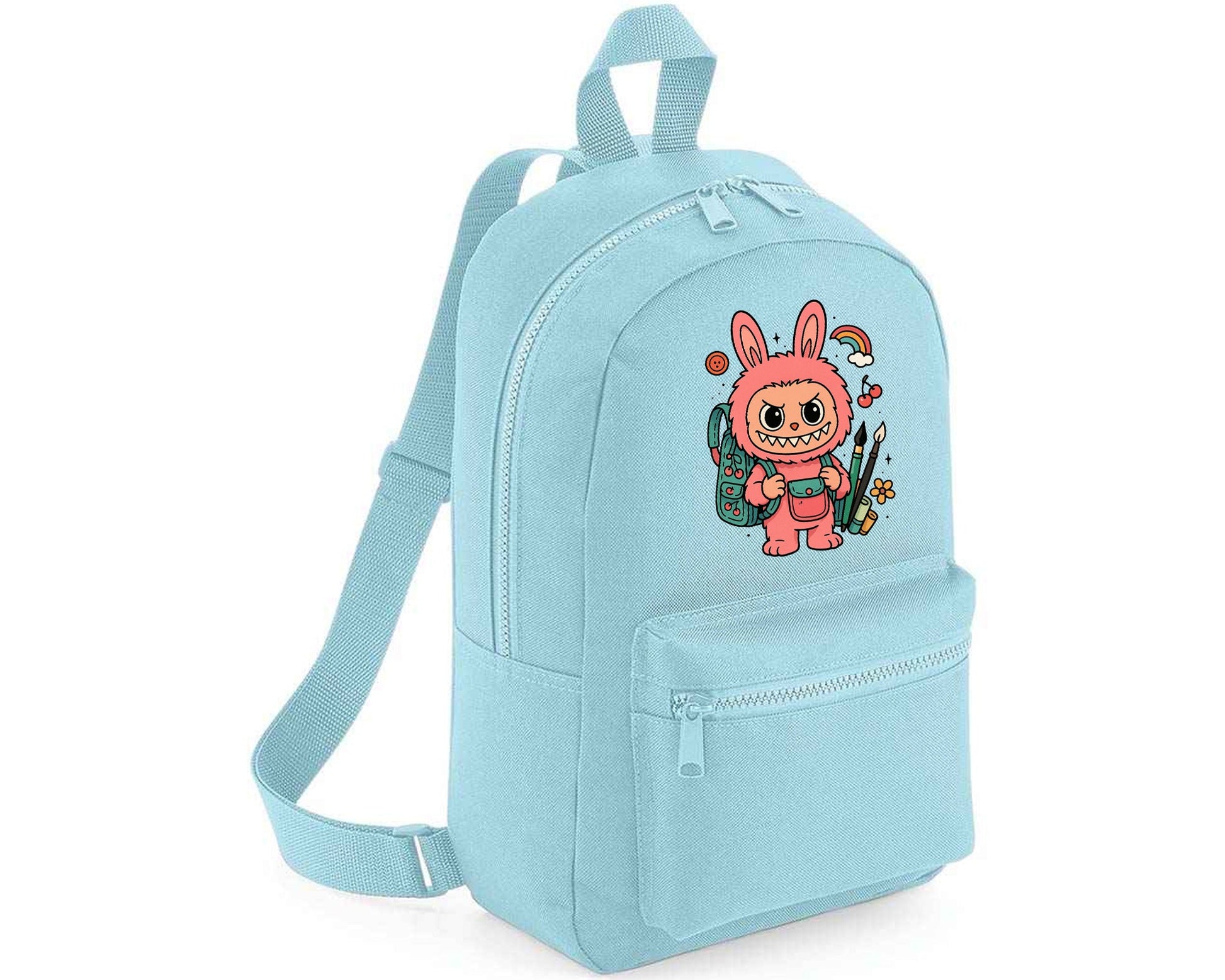 Labubu Kids Backpack, Funny & Stylish Printed Back To School Bag Boys & Girls, Cartoon Lovers Gift Backpack M8481