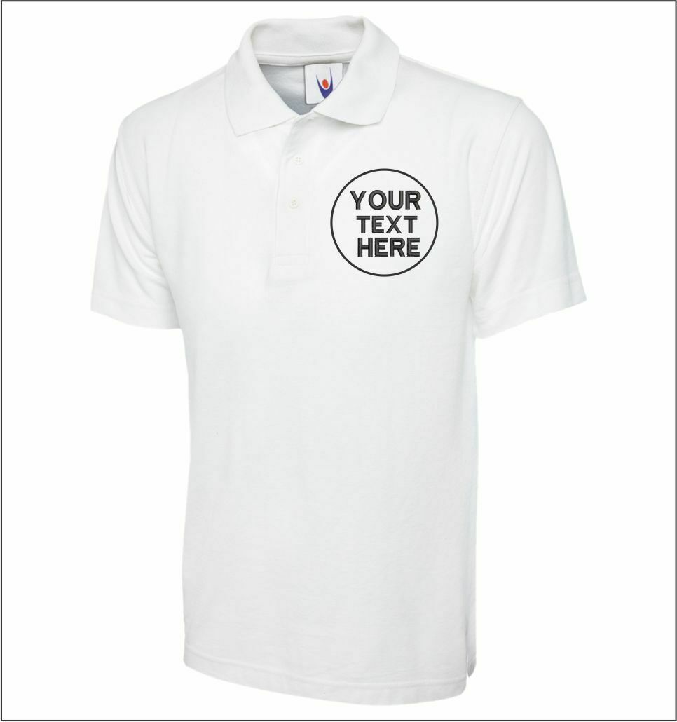 Custom Embroidered Men Polo Tshirt, Personalised Text/Design Shirt, Digitized Company Logo Monogrammed Polo Tee, Special Gift for Golf Lover
