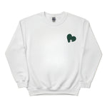 Heart Puzzle Sketch Embroidery SweatShirt - EWB103